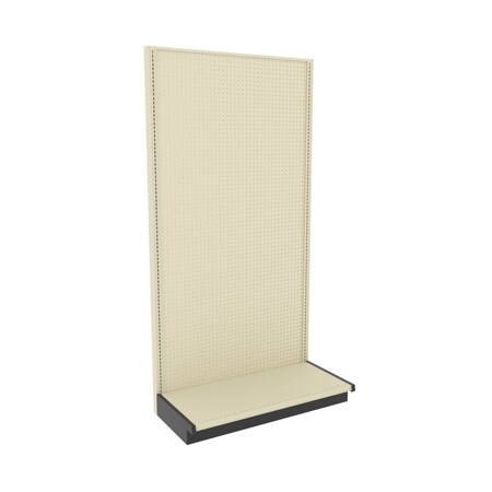 Lozier Gondola Wall Display Starter, Platinum Off-White, 48W x 96H x 22D P492U-ST